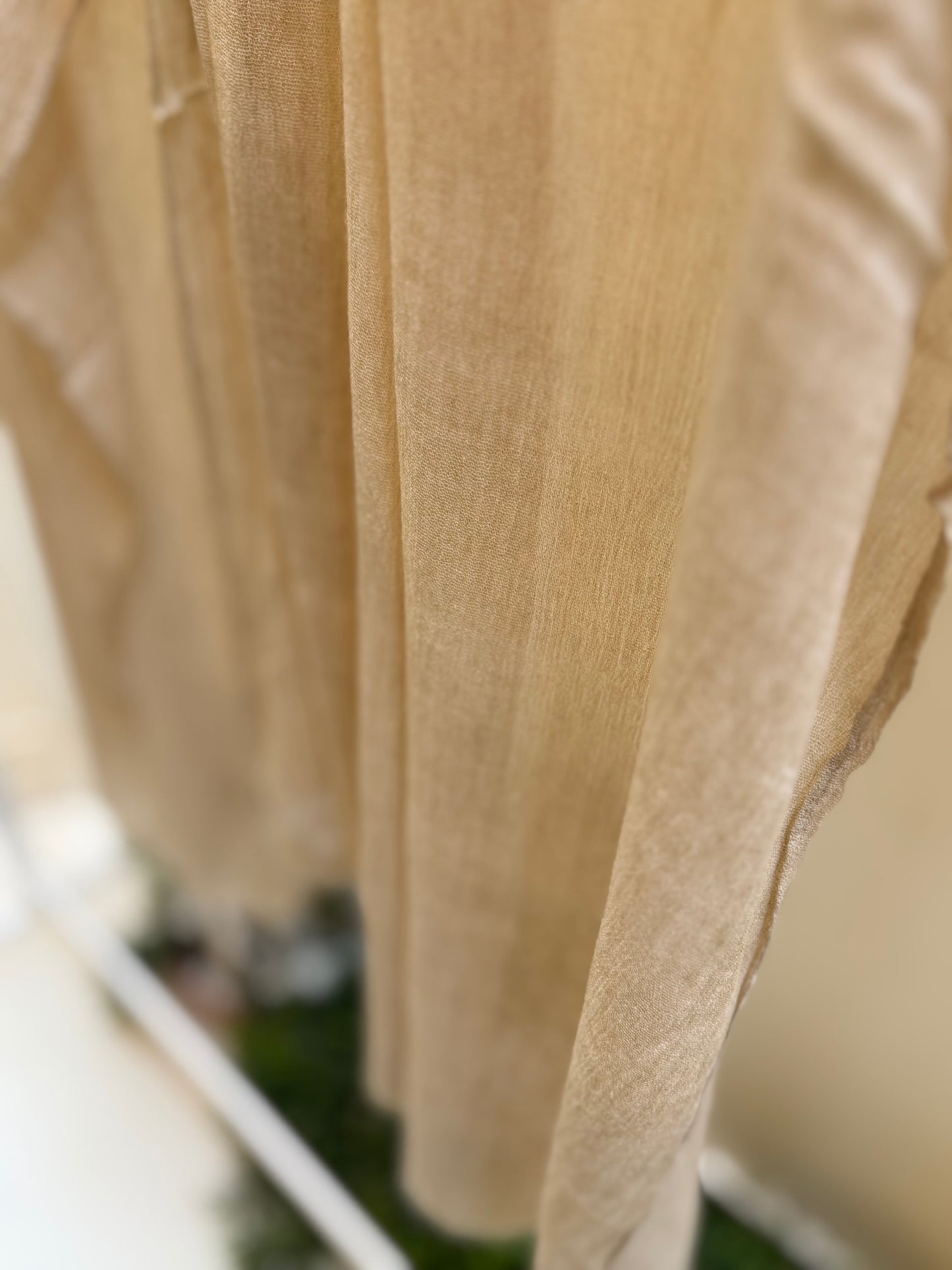 Thai Crinckled beige linen