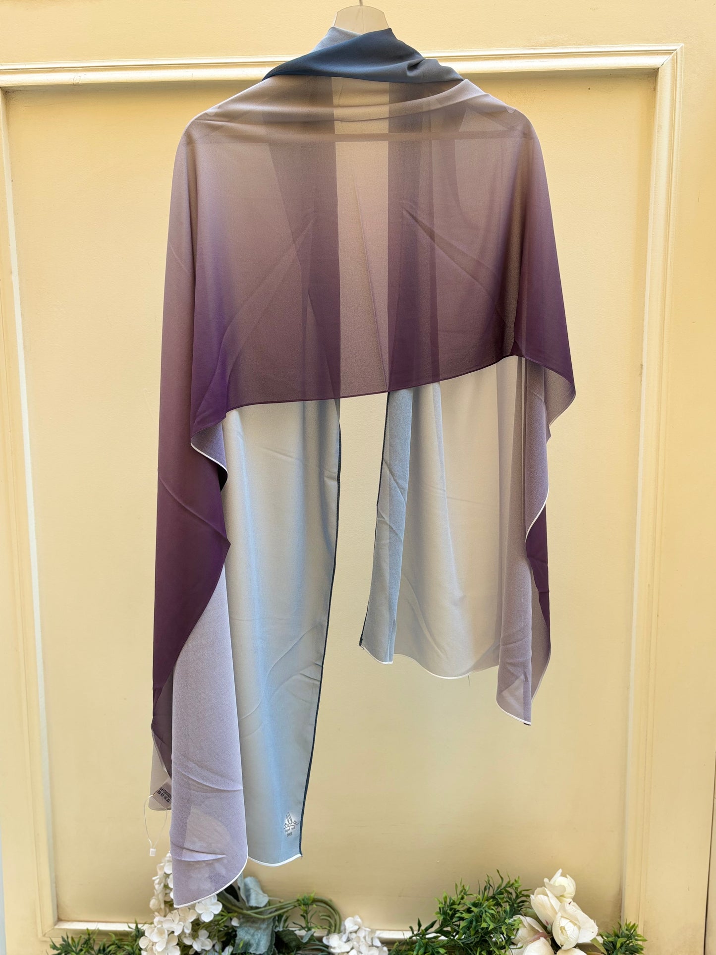 Purple baby blue ombre