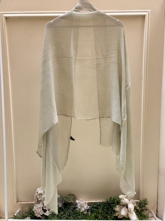 Thai Lime crinkled linen
