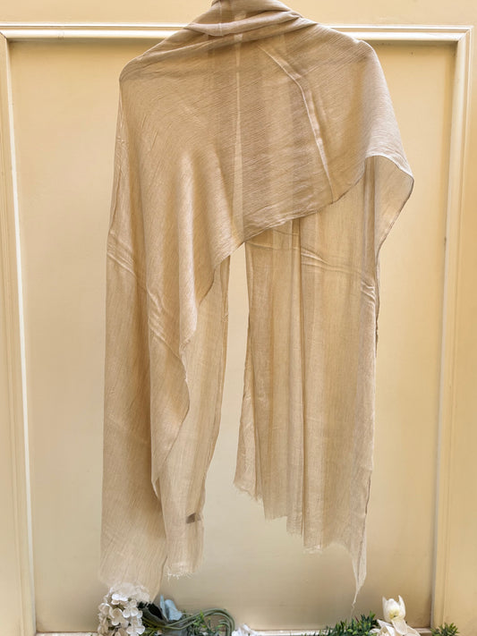 Thai Crinckled beige linen