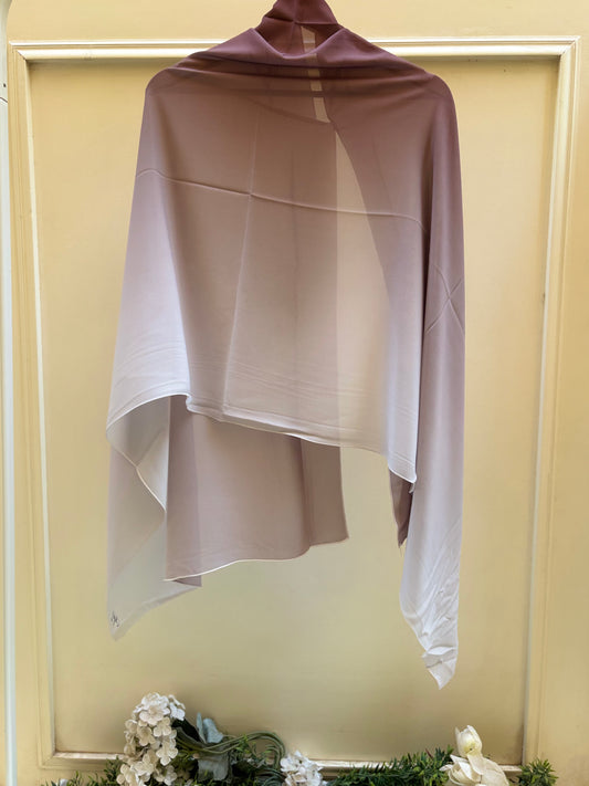 Grey light maroon shades ombre