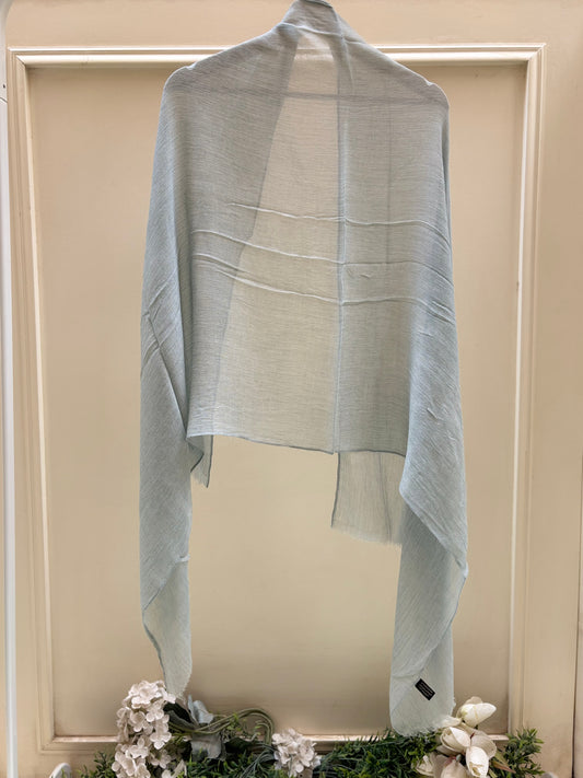 Thai Baby blue crinkled linen