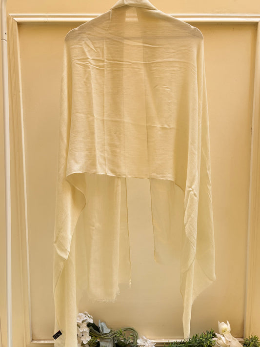 Thai Crinkled off white linen