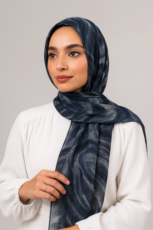 Navy cotton ombre