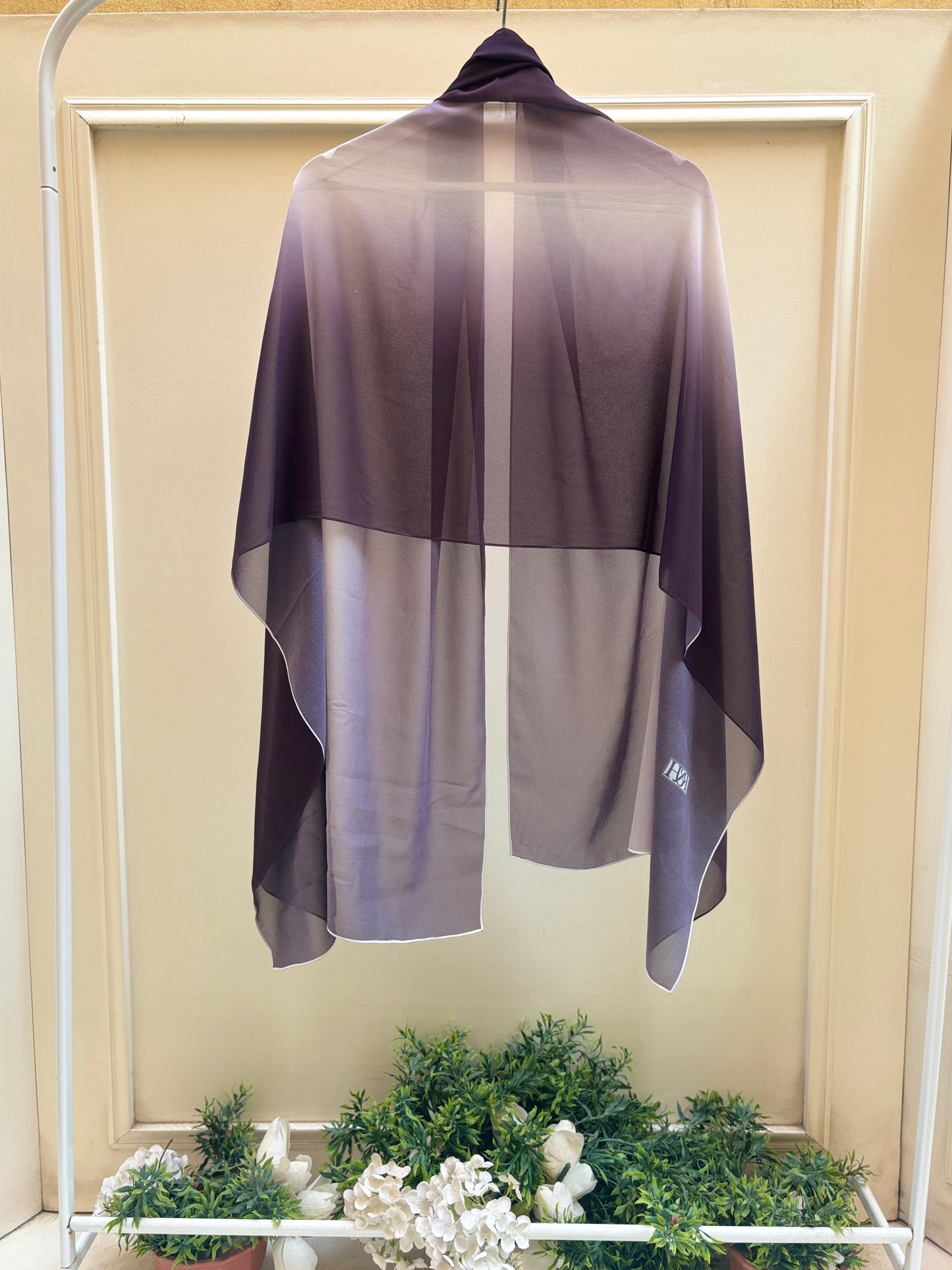 Purple ombre chiffon