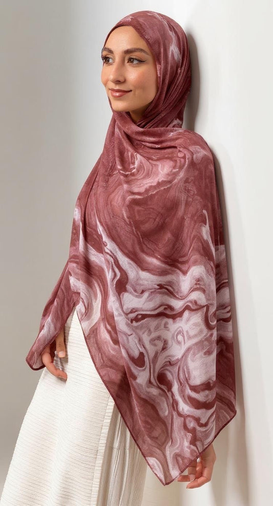Maroon cotton ombre
